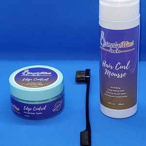 SimplymimiHB Hair Care Mousse/Edge Control/ edge brush 3 PCS sets